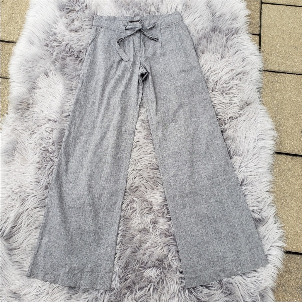 BCBGMaxAzria Gray Wide Leg Pants